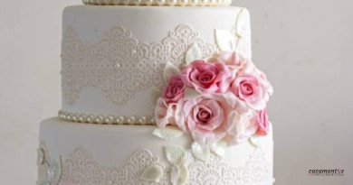 Bolo de Casamento Cenográfico/Fake